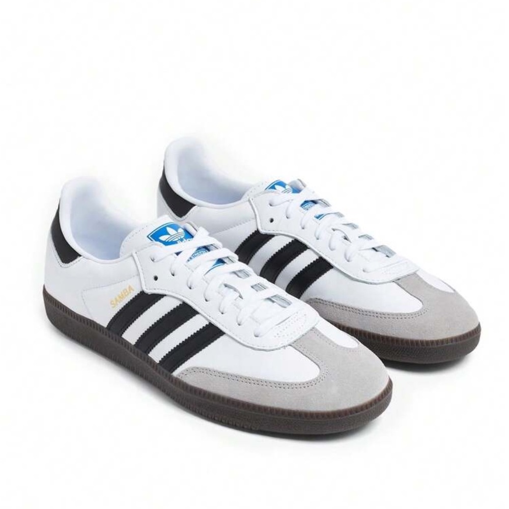 adidas OG Samba Sneakers in White, Black & Gray low top